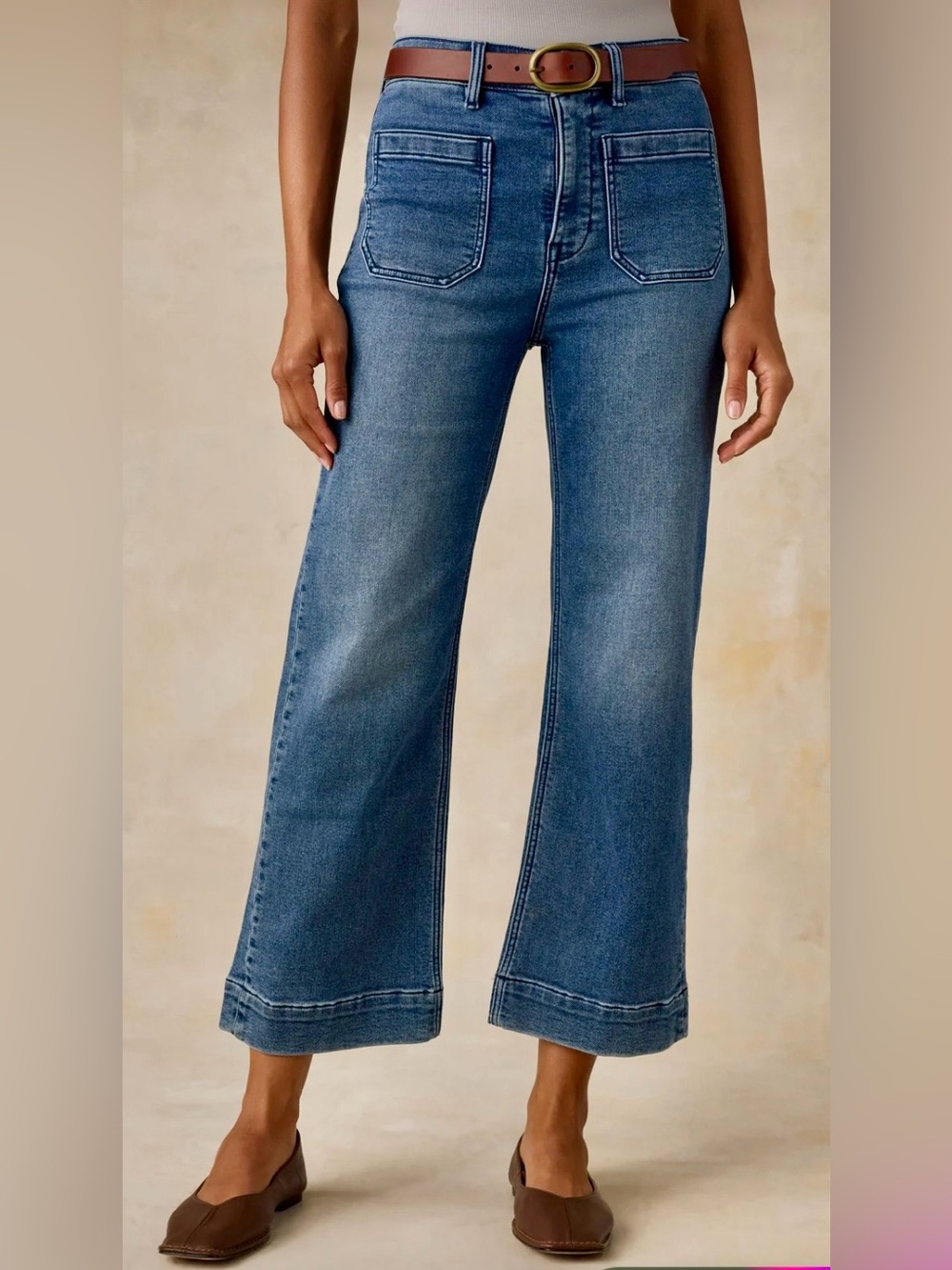 Faherty Stretch Terry Patch Pocket Ankle Jeans Women’s Size 30